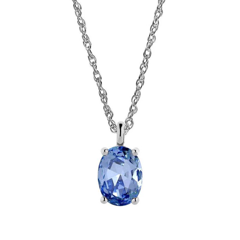 Dyrberg Kern Barga Necklace Silver Light Blue image number 0